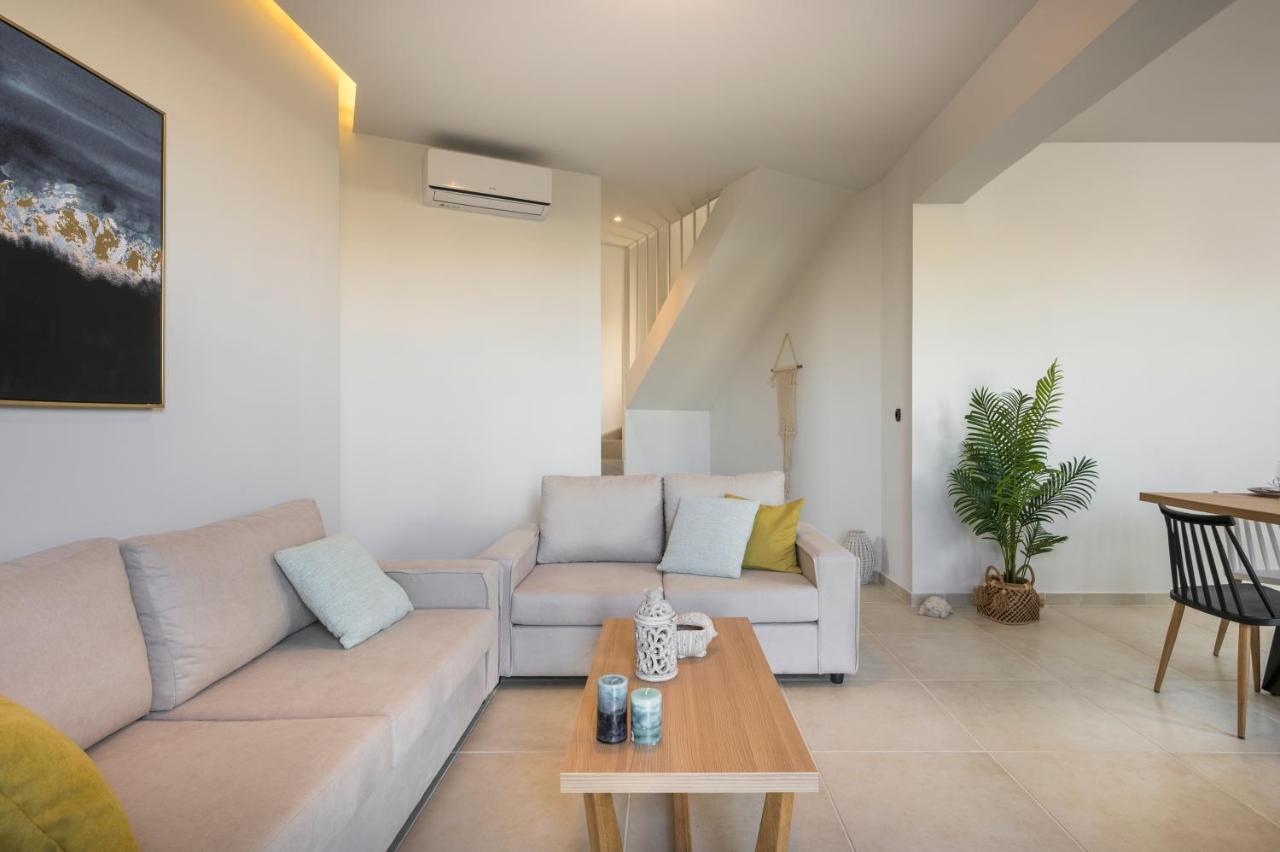 Aegean Breeze Luxury Apartments Next To The Sea Maleme Exteriér fotografie