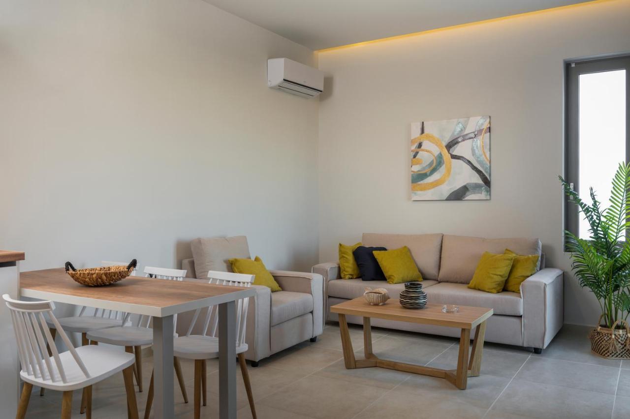 Aegean Breeze Luxury Apartments Next To The Sea Maleme Exteriér fotografie